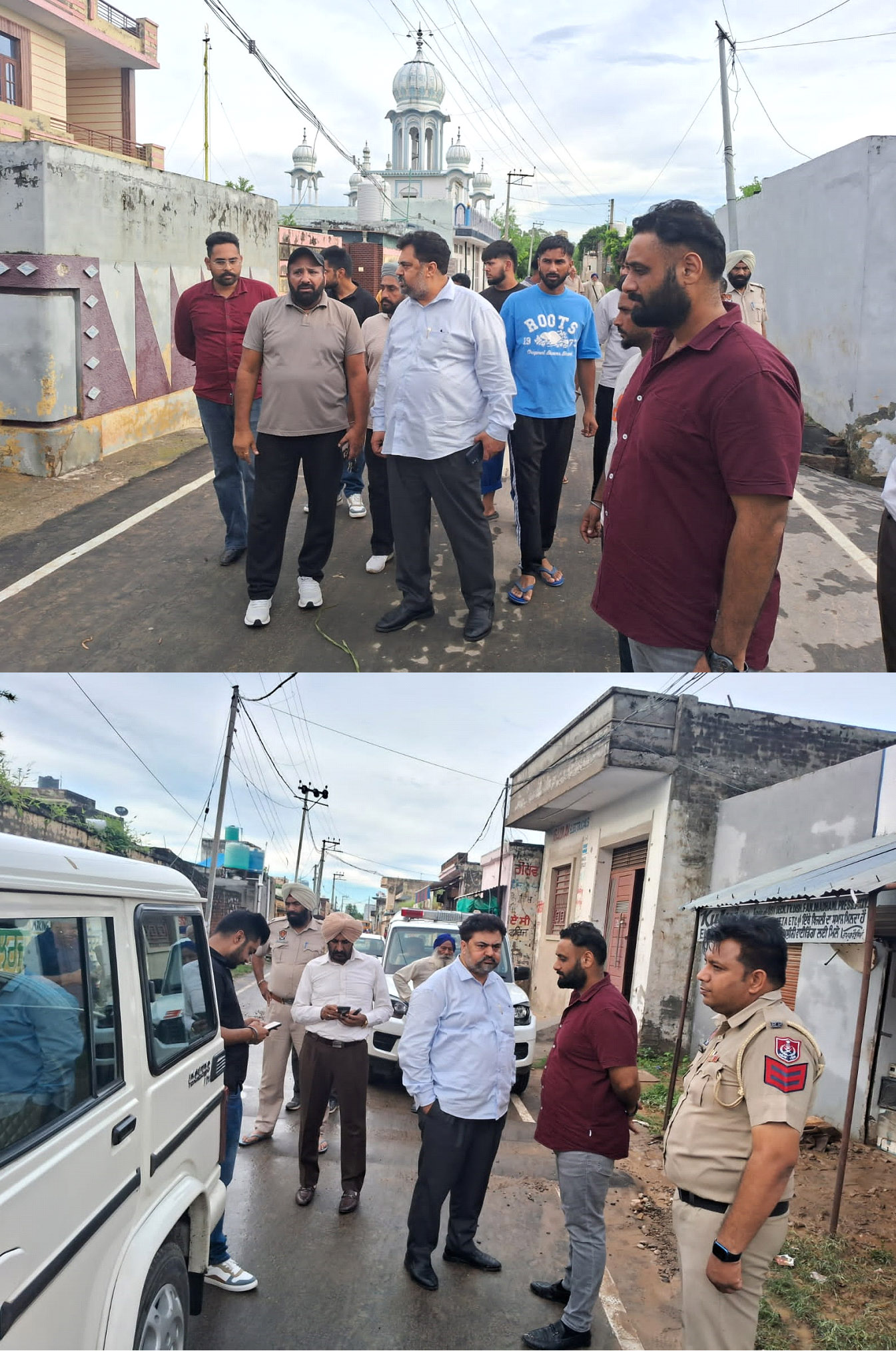 SDM Garhshankar Sanjeev Kumar visits Choa affected villages.